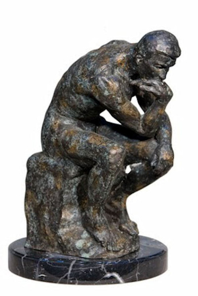 Bronze reproduction The Thinker Le Penseur Statue Auguste Rodin